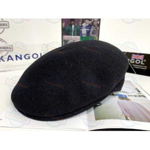 Kangol Wool 504 Cap (Black/Gold) 